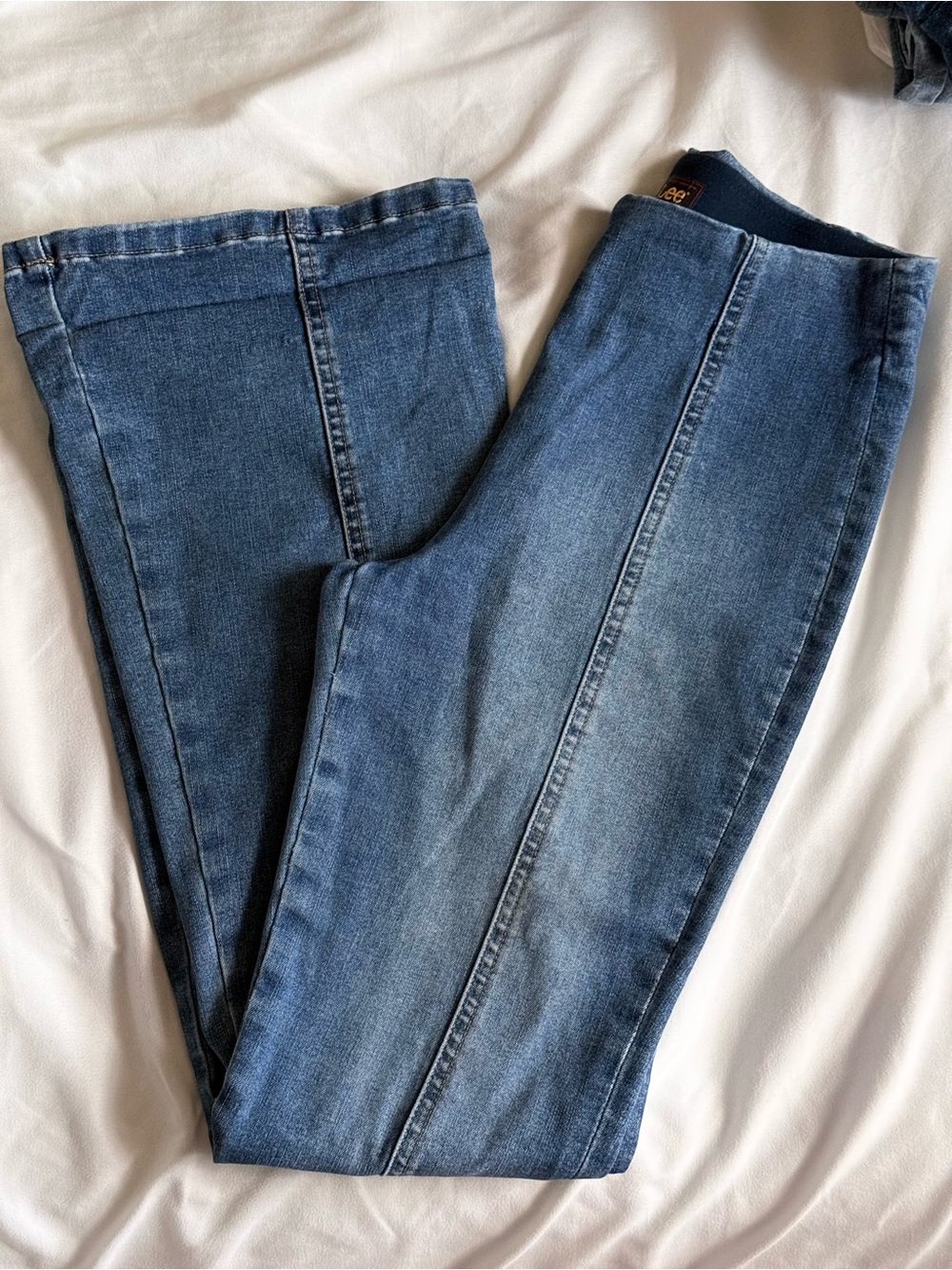 Lee Women Mid Wash High Rise Jeans XS (Fits 0-2)